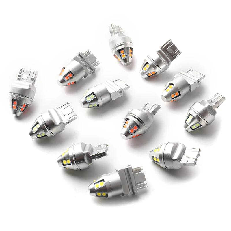 7443 3156 7440 T20 LED Ʈ ̶Ʈ, W21W T25 3157 P27/7W 10SMD LED ,  õ, 극ũ Ʈ